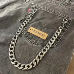 Little Wing 60sウォレットチェーン ショートタイプ シルバー LITTLE WING 60'sヴィンテージ ショートタイプ 極太ウォレット