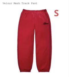 Supreme Velour Mesh Track Pant M red - メルカリ