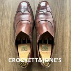 CROCKETT&JONES スリッポン ビジネスシューズ ブラウン