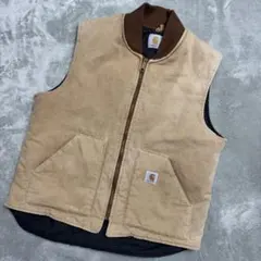 美品 90s USA製 カーハート ダック ベスト 腰ゴム Stussy別注 L 美品 90s USA製 カーハート ダック ベスト 腰ゴム Stussy別注 L - メルカリ
