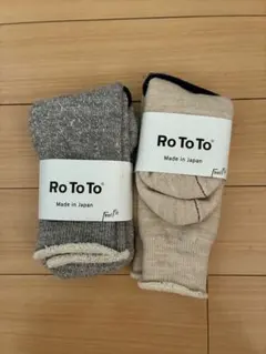 未使用品！RoToTo DOUBLE FACE SOCKS 2足セット M