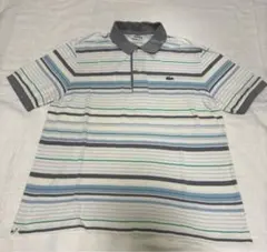 LACOSTE ラコステ　ストライプ メンズポロシャツ