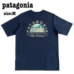 patagonia パタゴニア　フィッシング　Tシャツ 半袖　ネイビー　M