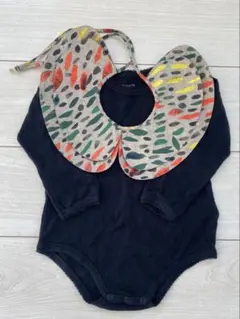 ウルフアンドリタ　つけ襟付ロンパース