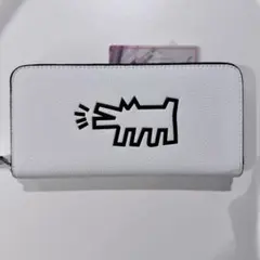 マ*ン様 【COACH ホワイト 犬イラスト 長財布】国内発送