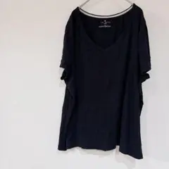 美品✨️Talbots 【2X】ブラック Tシャツ 無地Tシャツ 無地 シンプル