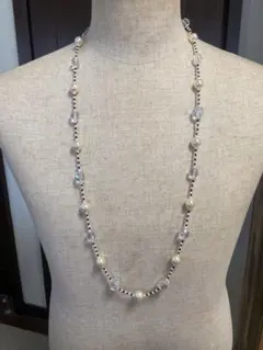 特価　高品質　本パールとクリスタルのネックレス