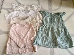 子供服　ベビー服　90 まとめ売り　ワンピース　長袖Tシャツ2 半袖Tシャツ2