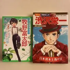 2冊セット 渋沢栄一（漫画）、牧野富太郎（文章）