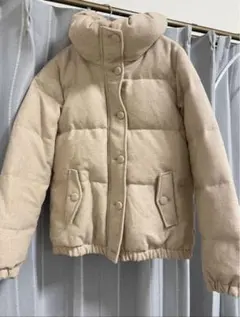 shuca GLOBALWORK ベージュ ダウンジャケット