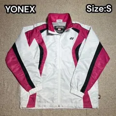 美品ヨネックス裏起毛ナイロンジャケットウインドブレーカースポーツウェアレディース