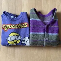 レディース服 カーディガン ニットトップス フリーサイズ 2点セット