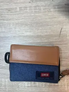 EDWIN 三つ折り財布 ネイビーのサムネイル