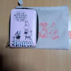 ムーミン ポーチ＆ ピンク カードケース