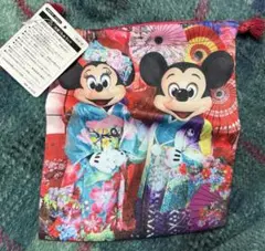 ディズニー　イマジニングザマジック　巾着　正月　実写　ミッキー ミニー