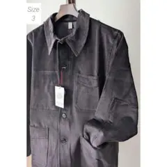新品　LE TRAVAILLEUR GALLICE フレンチカバーオール黒3のサムネイル