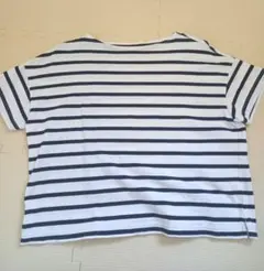 無印良品　ストライプ 半袖Tシャツ M-Lサイズ 100%コットン