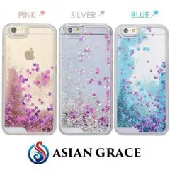 iPhone6（4.7インチ）ラメが流れるケース　★星空ケース★のサムネイル