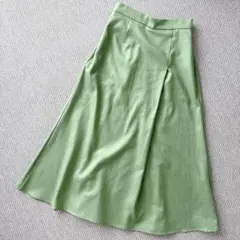 極美品　SHIPS Colors シップスカラーズ ロングスカート グリーン Mのサムネイル