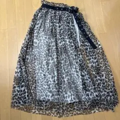 ヒョウ柄ロングスカート Fサイズのサムネイル