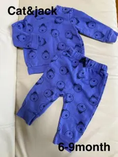 Cat & Jack クマプリント トレーナー・パンツセット 6-9ヶ月