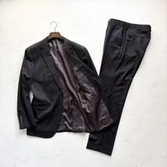 ブルックスブラザーズ カノニコ ミラノ スーツ 42SHT 36W 黒 上下