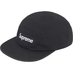 新品 Supreme Washed Chino Twill Camp Cap 黒