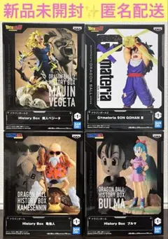 ドラゴンボールZ History Box 魔人ベジータ　亀仙人　ブルマ　孫悟飯