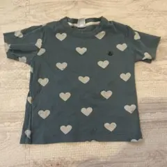 PETIT BATEAU ハート柄Tシャツ 3ans/95cm