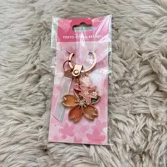 東京ディズニーリゾート ミニー キーホルダー キーチェーン 桜 新品未開封