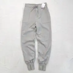 【新品】ベイフロー　ドロストジョグパンツ　M　ベージュ　グレージュ　スリット