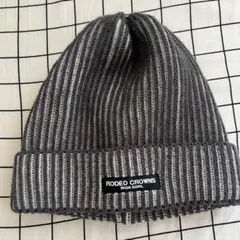 RODEO CROWNS ニット帽 グレー・ブラックのサムネイル