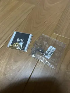 新品　earイアパピヨネ イニシャルネックレス　ゴールド　シルバー　2点セット