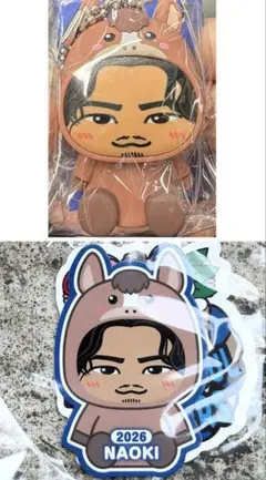 三代目 小林直己着ぐるみキーホルダー ステッカーセット 馬