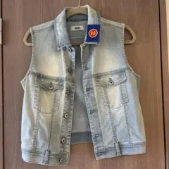 最終値下げ✨DIESEL ライトブルー ノースリーブデニムジャケット