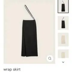 専用 ENOF wrap skirt black 01