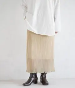 【美品】LOWRYSFARM プリーツスカート