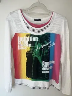 je voudrais 平成ギャル y2k カラフル グラフィック長袖Tシャツ