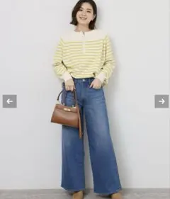 JOURNAL STANDARD relume コットンパネルボーダーニット