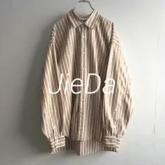 【これ1枚で様になる】JieDa 美品 日本製 ストライプオーバーシャツのサムネイル