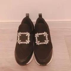 VIVIAN ビジューバックルゴムスリッポンスニーカー　23〜23.5cm