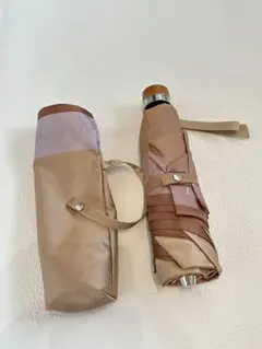 極美品 NINA RICCI 折りたたみ傘 ベージュ 木製持ち手 日本製