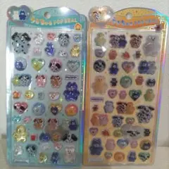 確実正規品mojojojo うるちゅるポップシール 2シートセット　クラックス