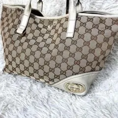 グッチ　GUCCI ワンショルダー　トートバッグ　キャンバス　169946