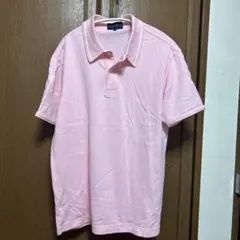 ピンク ポロシャツ ストライプ襟のサムネイル