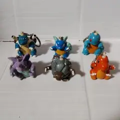 ポケモン レトロ キーホルダー グラードン カイオーガ レックウザ 他