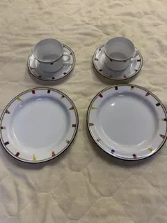 リチャードジノリのコーヒーカップ&ソーサーとケーキデザートプレートセット