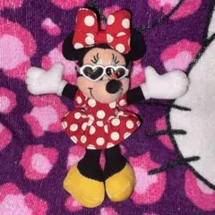 ディズニー ミニーマウス ぬいぐるみマスコット ストラップ サングラス
