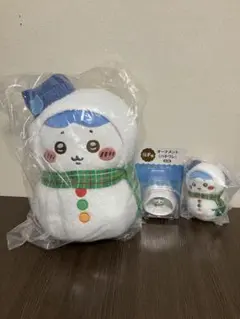 新品　ちいかわ　エニマイくじ ハチワレ3点セット　オーナメント　マスコット　B賞