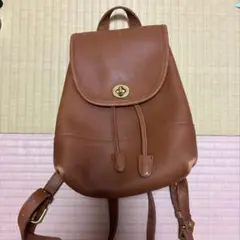 COACH リュック ブラウン レザー ビンテージ